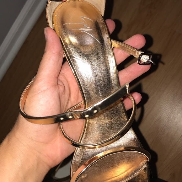 Giuseppe zanotti shooting Ramino sandals gold - Picture 8 of 8